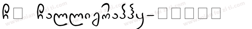 CK Calligraphy字体转换